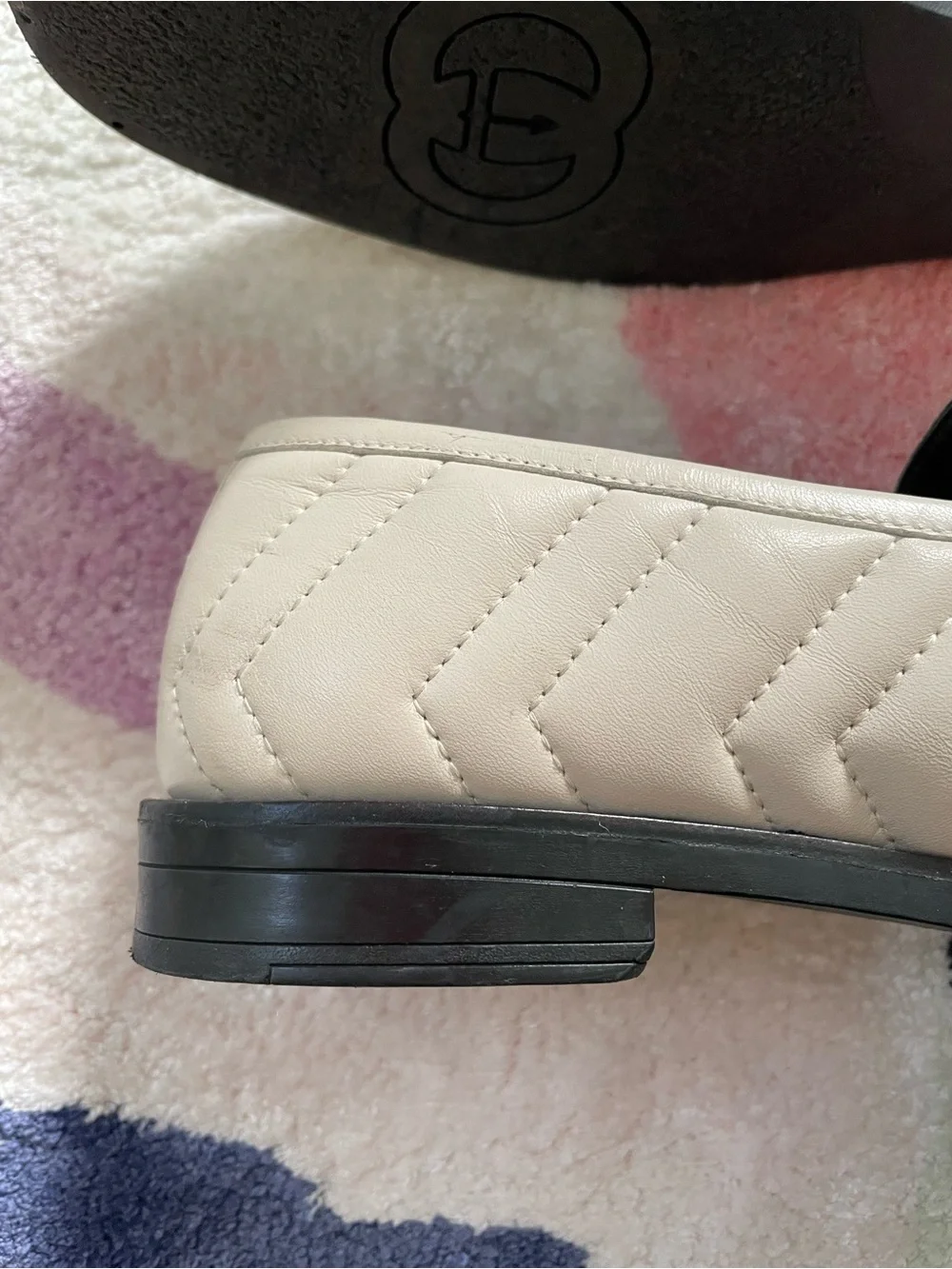 Gucci Marmont Matelasse loafers in ivory leather Women's 36 US 6